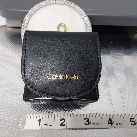 Calvin Klein Clip On Bag Coin Purse Keyring Keychain Charm Mini Wallet 2 Colors - Picture 5 of 11